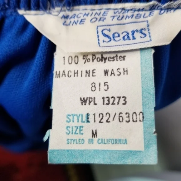 Vtg 70s royal blue long kimono sleeve maxi dress new - Picture 9 of 9